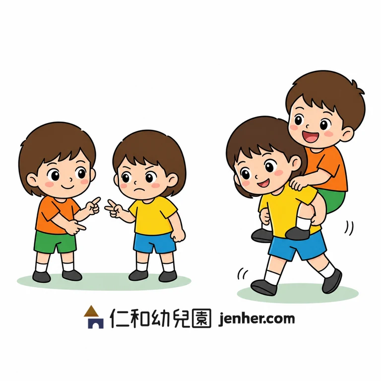 1-11 猜拳輸的背赢者走十步