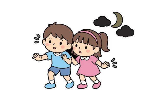 夜晚星空漆黑暗摸摸安睡插圖
