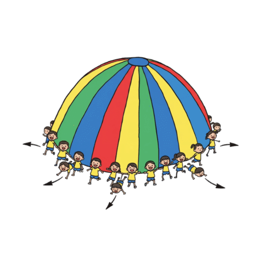 21-13 獅子與小白兔：最先在傘內站一些人，外圍者聽笛聲將傘上舉後再覆蓋下來。此時，圈內者要趕緊逃出，並不得碰到外圍者。然後，以內圈所剩人數多寡決勝負。此遊戲可以分為男女來比賽。