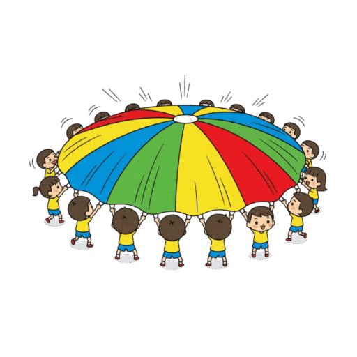 21-5 降落傘：在有標誌處，綁上繩子，負責拉繩子者，傘上飃時，拉住傘末端，其他人把手放開。