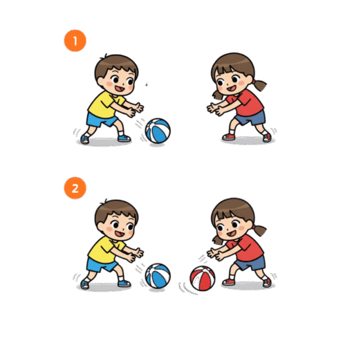 4-11 兩人同時傅球