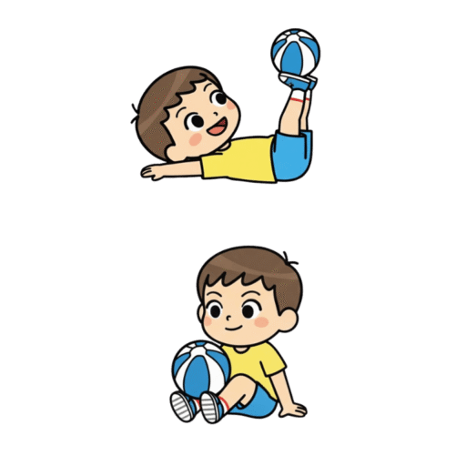 4-16 將球放在腳底或腳背上來丕衡