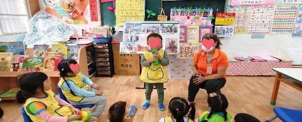 諾貝爾家幼兒幼兒幼兒引導孩子學習用台語表達感恩人.事.物