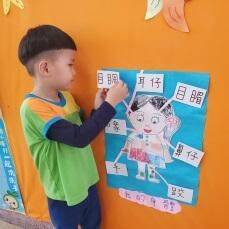 愛迪生家幼兒幼兒幼兒五官及身體名稱圖卡配對操作活動